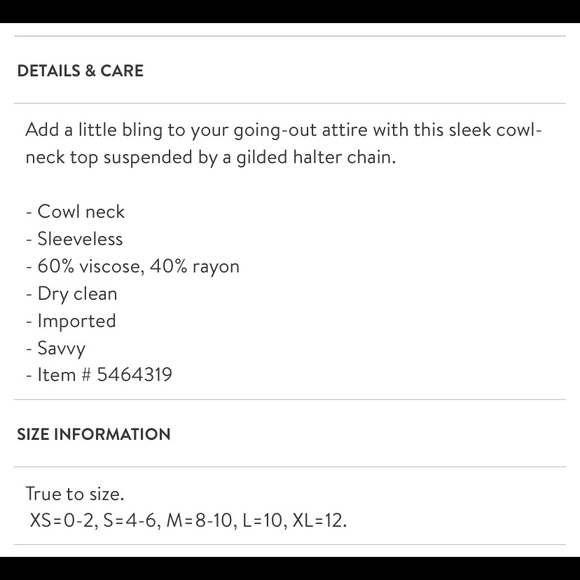 WAYF Iggy Chain Cowl Neck Tank - Picture 5 of 5